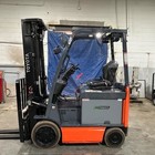 2022 Toyota 8fbcu20 4000lb Used Electric Forklift Triple Mast Sideshift 4022 Hrs