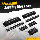     7pcs Sanding Block Kit Flexible Eva Foam Wet Or Dry Various Shapes And Sizes