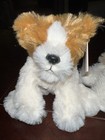 Russ Yomiko Classics Soft Brown   White Dogs  5  Plush Stuffed Toy Lot 2 Nwt
