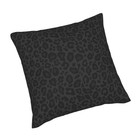  Leopard Print Black Background Throw 22  X 22   pack Of 2  Animal Leopard  02