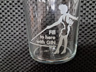 Very Cool Ultra Rare 1950s -60s 7up  Tom Collins Cocktail Recipe Glass Near Mint