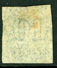 Chile 1854 Columbus 10   Sky Blue Scott  10 Preprinting Paper Fold Vfu D42