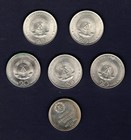 6 Commemorative Coins Of The Gdr A  20 Mark     1971 - 1983  