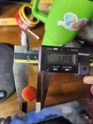 Vintage Orange Bakelite Catalin Rod  31 Grams  11 59mm Thick 8 5 Inches Long  