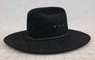 Black Stetson Cowboy Hat Size 7 5 8 Black 4 X Beaver