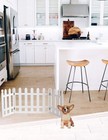 Zoogamo 3 Panel Wood Picket Fence Design Pet Gate - 19 19 Inch  pack Of 1 