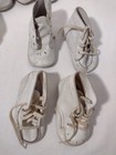 Vintage White Leather Lace Up Baby Shoes Various Brands Sizes 3 Pair 4 Singles
