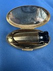 Vintage Max Factor Gold Tone Metal Lipstick Case With Lipstick   Mirror