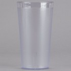 24 Pack 16 Oz Clear Pebbled Plastic Tumbler Commercial Restaurant Cup Glass Case