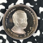 1970 U a e  Nixon 2 Riyals Proof Set Lot b3425 Silver  With Case   Coa