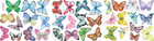 Watercolor Butterfly Peel And Stick Wall Decals For Girls Bedroom Nursery Room D