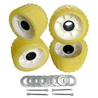 3  Width X 5  Od Boat Trailer Poly Ribbed Wobble Rollers Mounting Hole 