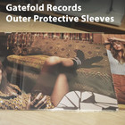Gatefold Record Sleeves For 12-inch Vinyl Albums  Clear Plastic Outer Sleeves