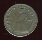 1723 Wood s Hibernia 1 2 Penny   Fine Plus   Colonial   Copper