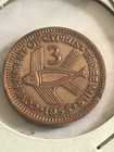 1955 Cyprus Three 3 Mils Prooflike