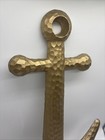 Cast Aluminum Hammered Ship Anchor Large 21 x15 75  Maritime Wall Door Hanging