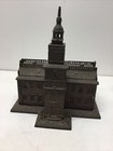 Antique Large Independence Hall Cast Iron Coin Bank 1875 Enterprise  Mfg  Co 