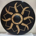 24   Wooden Medieval Round Shield Norse Dragon Battle Armor Warrior Best Gift