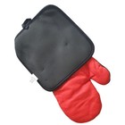 Disney Mickey Mouse Oversized Oven Mitt   Pot Holder Set Red Black Retro Gift 80