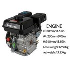 7hp 210cc Ohv Horizontal Engine Motor Kit Clutch   35 Sprocket Go Kart Mini Bike