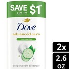 Dove Advanced Care Antiperspirant Deodorant Stick For 72-hour