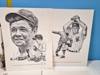 1962 Equitable Life Sports Hall Of Fame Of 20 R riger Drawings W original Folder