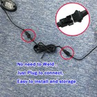 10x 4pin Extension Wire Cable Connector For Rgb Led Strip Rock Lights Glow Lamp