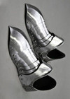 Medieval Steel Knight Armor Shoes Functional Larp Armor Cosplay Sabaton Pair