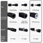4 6 8 10an Black Nylon Ptfe Fuel Line 10 16 20ft 8 Fittings Hose Kit For E85
