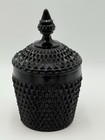 Vintage Nos Indiana Glass Tiara Cameo Black Diamond Point Pattern Ice Bucket