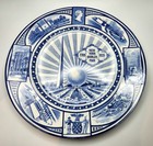 New York World s Fair Commemorative Collector Plate- 1789-1939- J   G Meakin