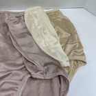 Vintage Panties Lot Of 3 Size 7 L Nylon Satin Granny Full Brief Sissy Bn4b