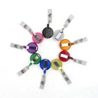 50 Pcs Retractable Badge Reel Clips Holder For Hanging Id Card Name Key Chain