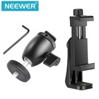Neewer Cellphone Holder Clip Desktop Tripod Mount With Head Hot Shoe Adapter