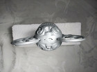 Antique Cast Iron  Stove Finial Silver Finish Marked Glenwood 1908