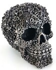 Skull Nuts   Screws  Figurine Statue Skeleton Halloween