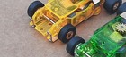 2 New Auto World Translucent Thunderjet Slot Car Chassis Run On Aurora Afx Tyco