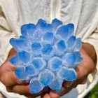 404g New Find Blue Phantom Quartz Crystal Cluster Mineral Samples