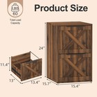 2 Drawer Wood Filing Cabinet For Home Office  Small File Cabine  Fit A4   Letter