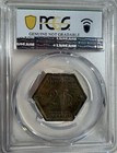 1943 Belgian Congo 2 Francs Hexagonal Coin Km 25 Elephant Pcgs Genuine Superb 