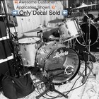 Ludwig Usa Drum Head Decal White High Quality Permanent Vinyl Made Usa 2 75 X 9   