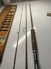 Vintage Japanese Sakurai   Co Bamboo Fishing Rod W Wooden Case - Great Condition