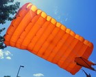 Sharpchuter 244 Skydiving Parachute Reserve Canopy  setup As Main  Orange 7 Cell