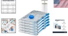 5-pack Vacuum Storage Compression Bags With Hand Pump - Space Saving Solution