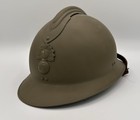 Original Wwii French M1926 Adrian Helmet One Piece Adrian W  Chine Strap