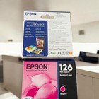 Lot Of 2 Epson 126 Magenta   Yellow Ink Cartridge  Brand New Sealed Exp  06 2022