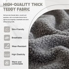 Stretch Sofa Cover Thick Teddy Fleece Non-slip Couch Slipcover W  Elastic Bottom