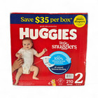 Huggies Little Snugglers Disposable Baby Diapers  size 2  - 210 Count