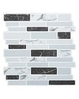  Thick Peel-and-stick Kitchen 12  X 12   10 Sheets  Gray Marble Thickened