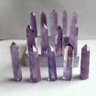 Natural Purple Brazilian Amethyst Quartz Crystal Point Healing Rock Stone Wand